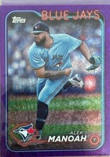 2024 Topps Base Set Series 2#675 Alek Manoah Purple Foil