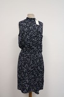 Opus Damen Kleid Dress Blau Blumenmuster Wilusa Gr.42 Neu