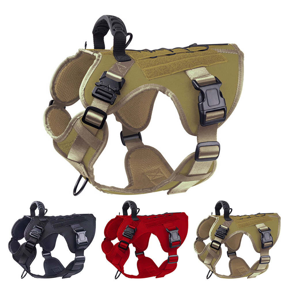 Dog Harness No Pull Reflective Safety Vest w/ Handle Waterproof Adjustable Nylon
