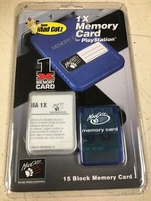 Mad Catz Memory Card Rare FACTORY SEALED Sony PlayStation 1, PS1 Multi Color
