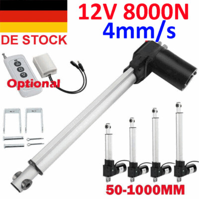 12V 8000N Elektrischer Linearantrieb Linearmotor 100mm 300mm 500mm 1000mm Fast