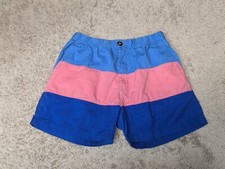 Vintage 80's Chubbies Boomshakalaka Colorblock Cotton Shorts Men Size Medium