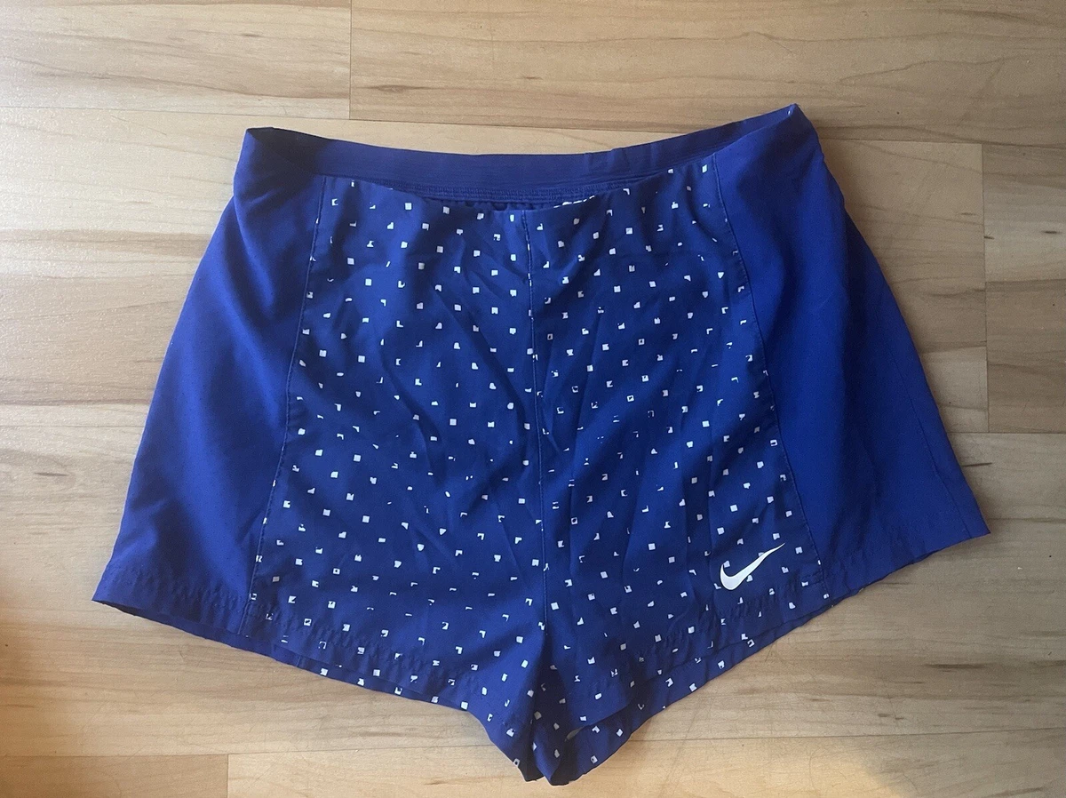 Royal blue women's running shorts top