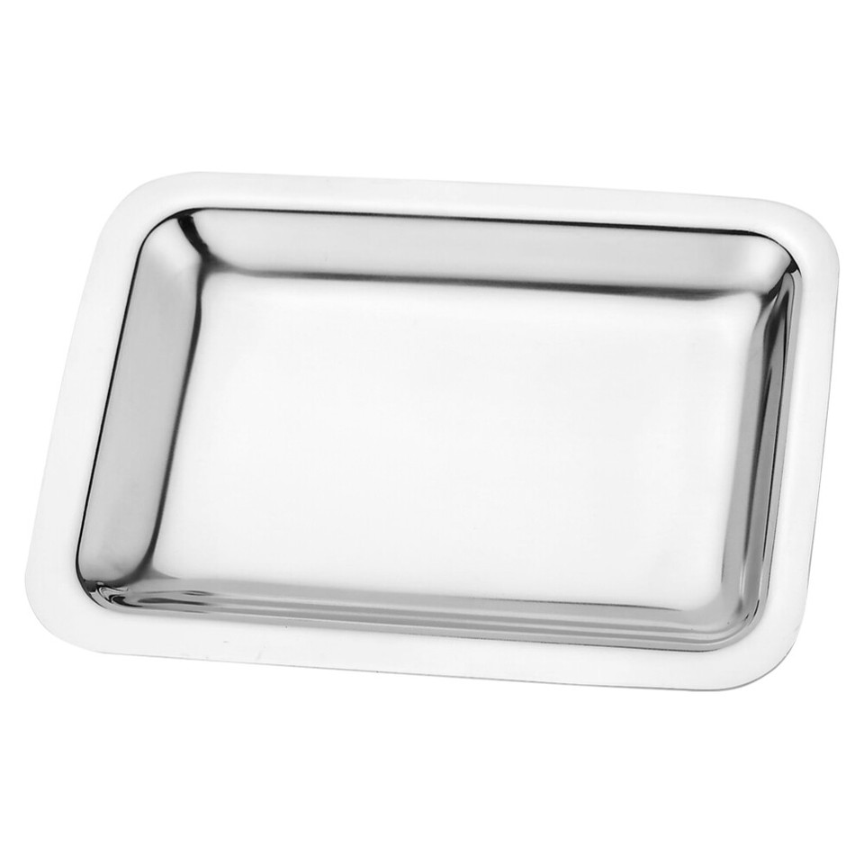Stainless Steel Fruit Tray Rectangle Coffee Table Tray Snack Dish Hotel