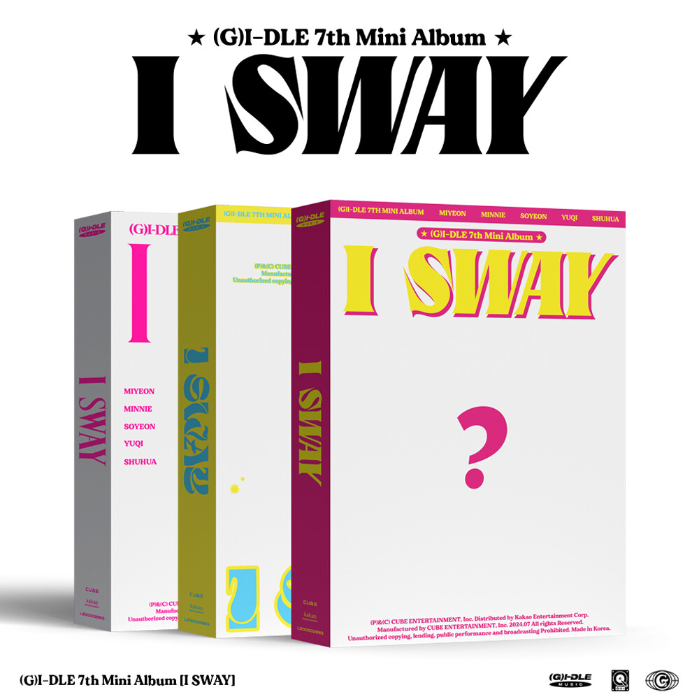 G)I-DLE I SWAY 7th Mini Album 3SET CD+Photobook+Photocard+