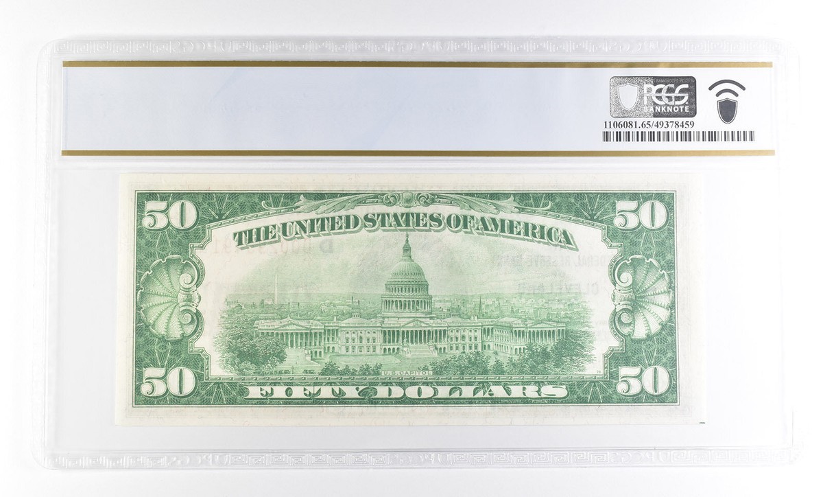 1929 $50 Cleveland OH Federal Reserve Bank Fr#1880-D Gem Unc 65