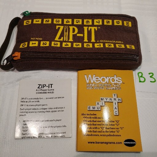 ZipIt by Bananagrams The 20 Second Crossword Race eBay