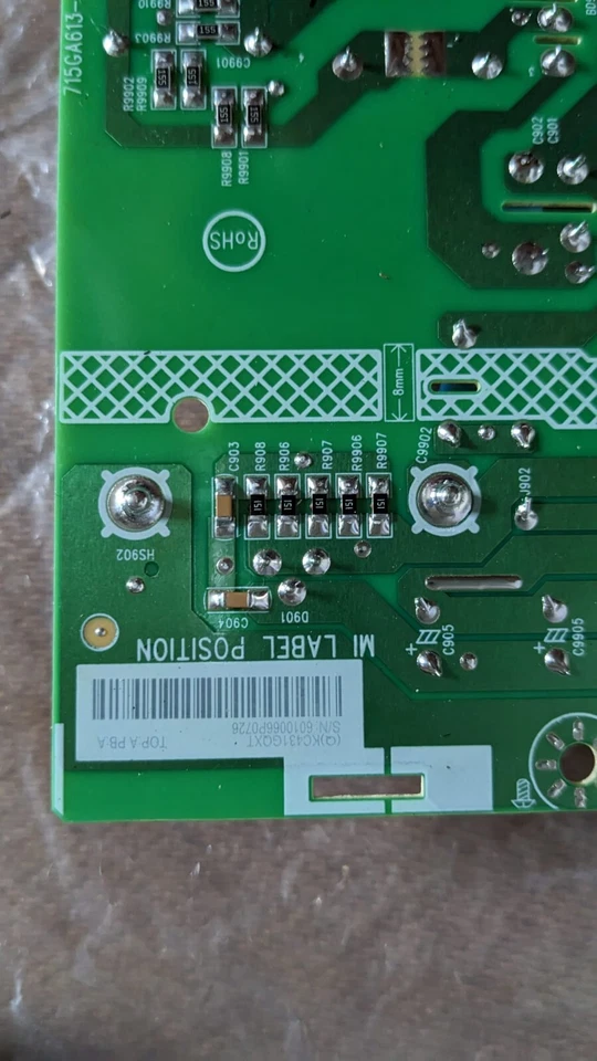 ASUS TUF Gaming VG289Q1A POER SUPPLY BOARD - Image 2 of 3