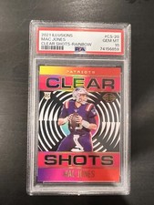 2021 Panini Illusions Mac Jones Clear Shots Rainbow /399 PSA 10 Rare POP 1