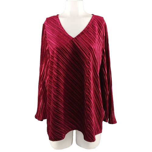 Haut Femme Alfani En Mousseline Tie-dye - Couleurs Noir, Rose, Blanc - Taille L/12, Occasion Très Bon état