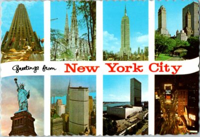Postcard of Greetings From New York City New York The Wonder City Multiple Views