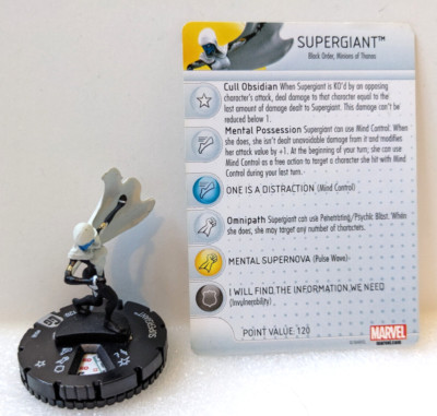 Supergiant #048 rare Guardians of the Galaxy Heroclix with card Black Order