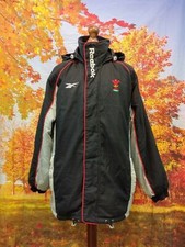 Wales Reebok 1990s Jacket M. Rugby Union black. UK men's size Medium