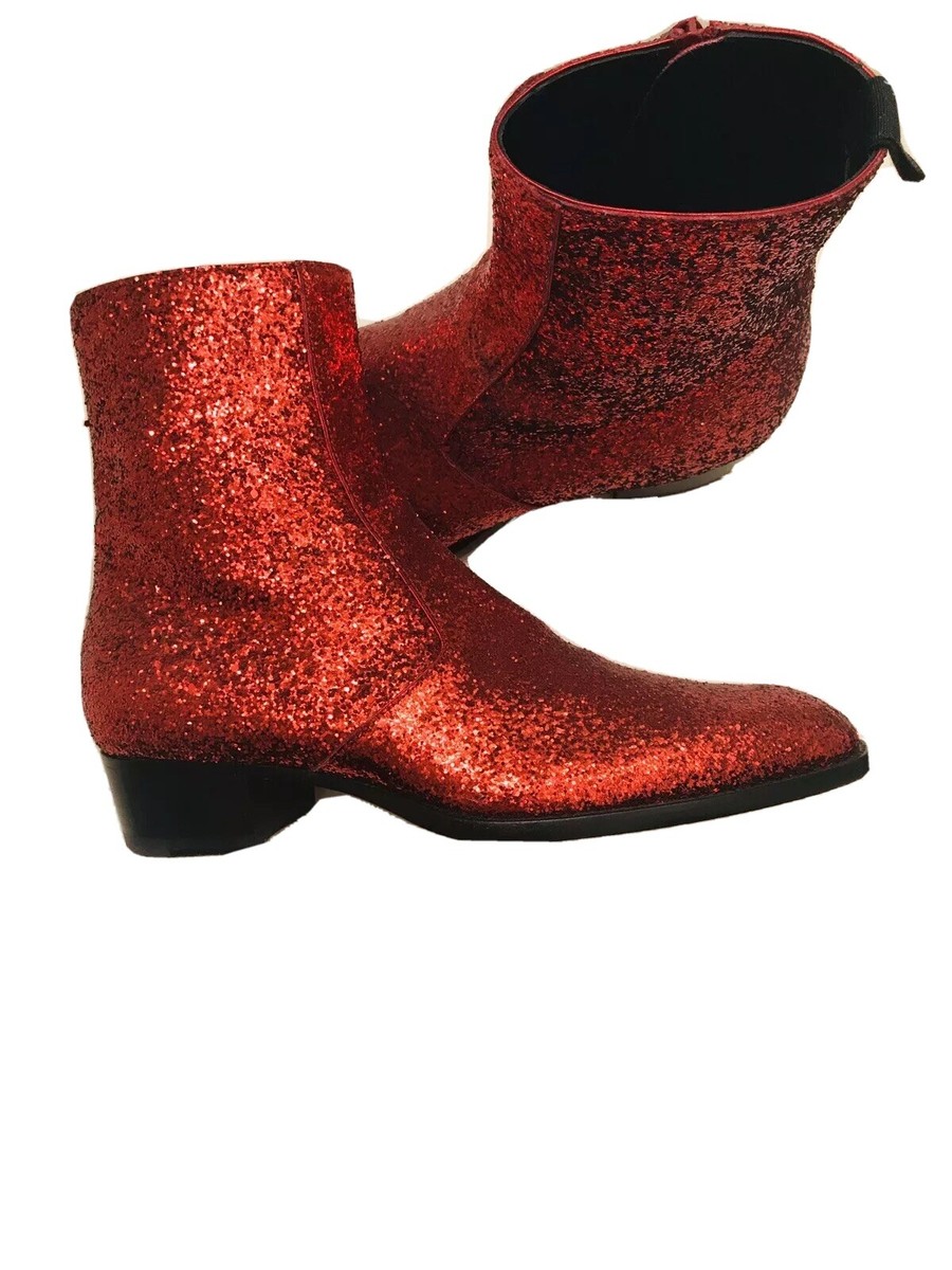 Saint Laurent FW16 Red Glitter Galactica Wyatt Boots | eBay Saint Laurent FW16 Red Glitter Galactica Wyatt Boots | eBay