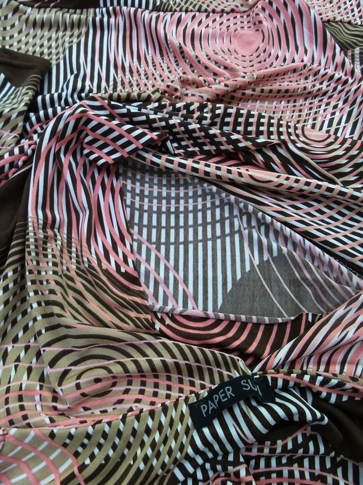 Paper Sun Vintage  Größe S Puderrosa Kurz Minikleid Kleid Manche 3/4 - Bild 4 von 4