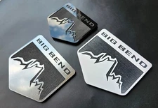 Custom Fender Big Bend Emblem Badge Logo for Ford Bronco Truck Sport Offroad 4x4