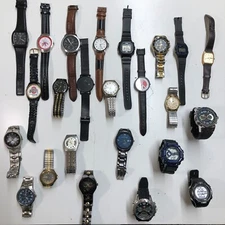Approx 24 Assorted Mens Watches Untested Vintage New Parts Repair Good