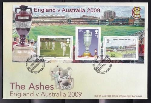 Isle of Man SG MS1526 The Ashes Minisheet First Day Cover 2023