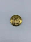 WW2 Era US Military Army Eagle Insignia Emblem Brass Hat Cap Badge Pin