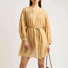 Isabel Marant toile Adelianni Dress Yellow Size 36