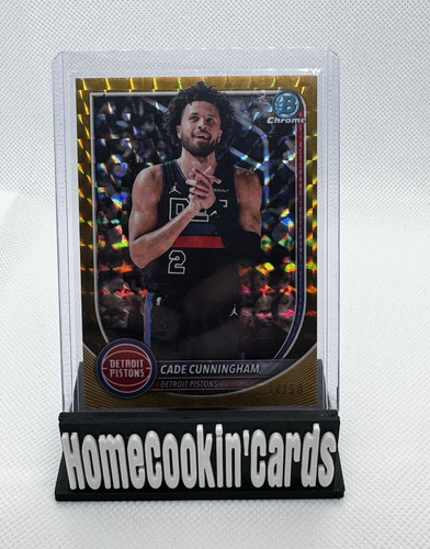 Topps 2025-26 Bowman Chrome Cade Cunningham #BCV-74 Gold Geometric /50