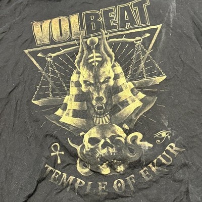 Volbeat Temple of Ekur Tour 2023 Shirt Large Tultex Black Band Tee Metal