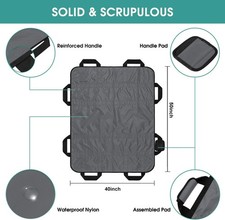 50" x 40" Positioning Bed Pad with Handles Washable Draw Sheets