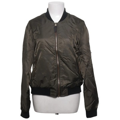 Zara Basic Outerwear, Bomberjacke, Damen, Größe: M, Grün/Schwarz #VeK