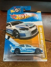 2012 Hot Wheels New Models Ford Falcon Race Car #4 White