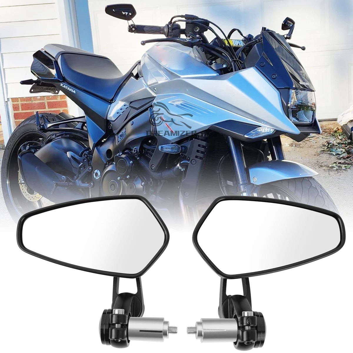 Motorcycle & Scooter Mirror Assemblies for 1992 Suzuki Katana 1100