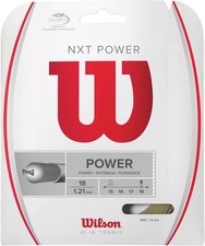Wilson NXT Tennis String - Set and 200m Reel 18, White