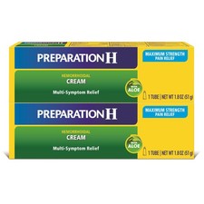 Preparation H Hemorrhoid Symptom Treatment Cream 2 x 1.8 Ounce Pack of 2 