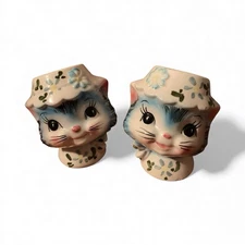 Vintage Lefton Miss Priss Kitty Cat Salt and Pepper Shakers Japan #1511