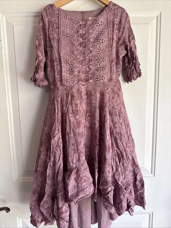 Mia Joy Joyfolie Girls' Long Dress Size 5 Floral Print Long Sleeve Boho Twirl