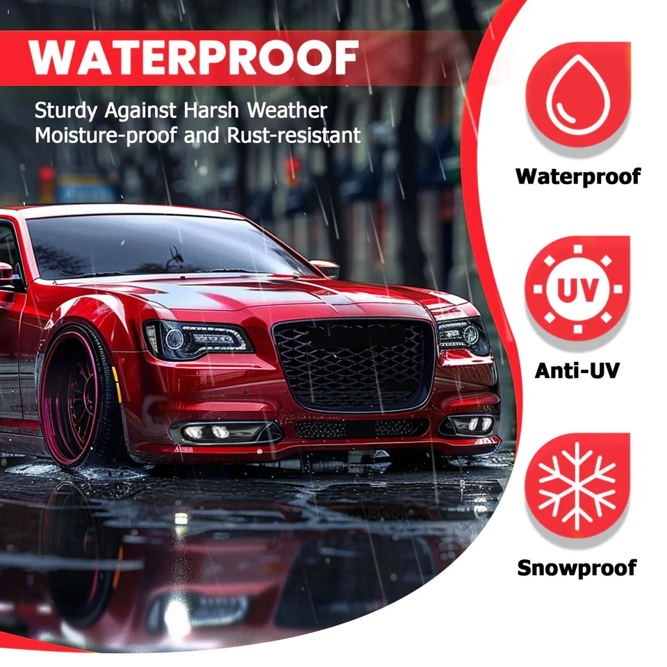 Luces antiniebla LED HECASA para Chrysler 300 2015-2024 parachoques luces de conducción izquierda y derecha Foto 2 de 4