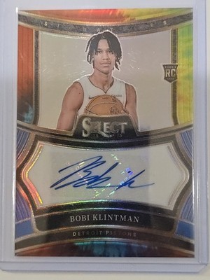 2024-25 Panini Select Bobi Klintman Rookie Signatures Tie Dye Prizm Auto /25 RC