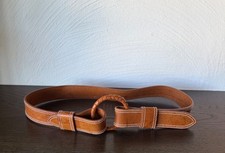 Rare Find Boho Vintage Compagnie Internationale Express Brown Leather Belt Sz 95