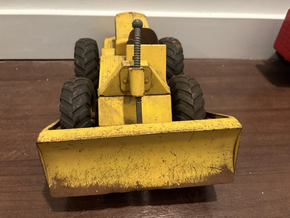 Antique Nylint 1950s Rubber Wheel Payloader, Plow, And Tractor Set - Image 2 of 4