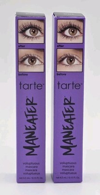 2 x tarte MANEATER Voluptuous Mascara Black 0.15 fl oz Travel Size
