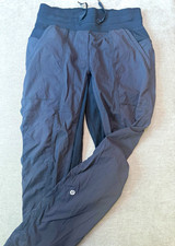 Lululemon Women s Black Dance Studio Pants Size 4 Drawstring Pockets