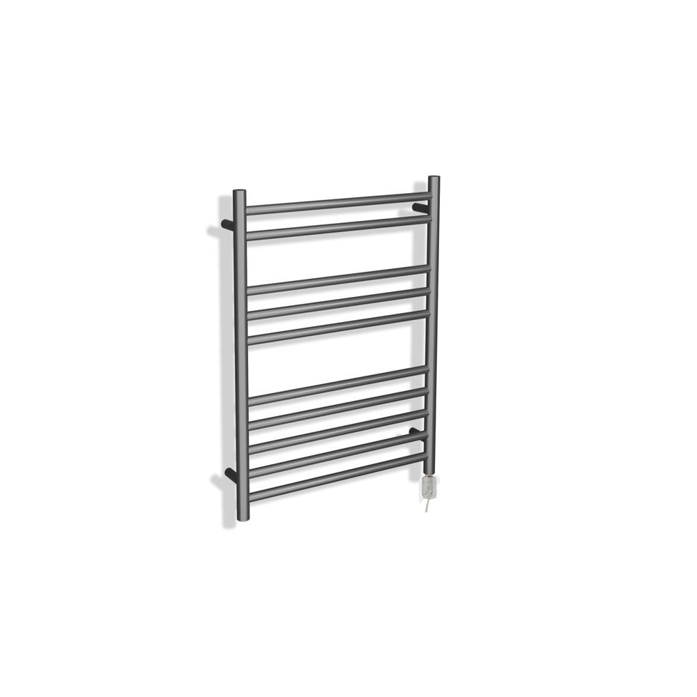 Electric Towel Rail Brushed Stainless Steel Thermostatic 300W 600mm x 800mm