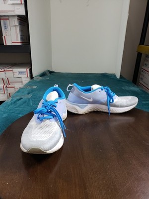 Nike Odyssey React Flyknit 2 Shoes Size 8 Mens Blue Running Gym BQ8759-996