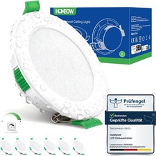 LED Einbaustrahler Set, 6er, 230V, Dimmbar, , 5W, Warmweiß