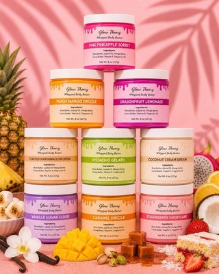 Whipped Body Butter 8oz | Shea Mango Cocoa Butter | 6 Dessert Scents