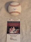 CARSON BENGE signed OML baseball JSA COA METS