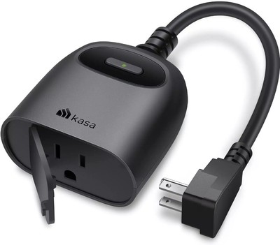 Kasa Outdoor Smart Plug, Home Wi-Fi Outlet Timer, Max Load 15A/1875W,... 