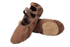 Linodes Ballet Shoes for Women Stretch Canvas Split Sole Dance Shoe for