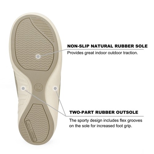 Womens Slippers with Arch , Walkhero House Orthopedic Slippers for with Suede... - Bild 4 von 8