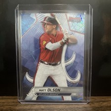 2025 Bowman's Best Matt Olson #20 Blue Lazer Refractor /150 Atlanta Braves