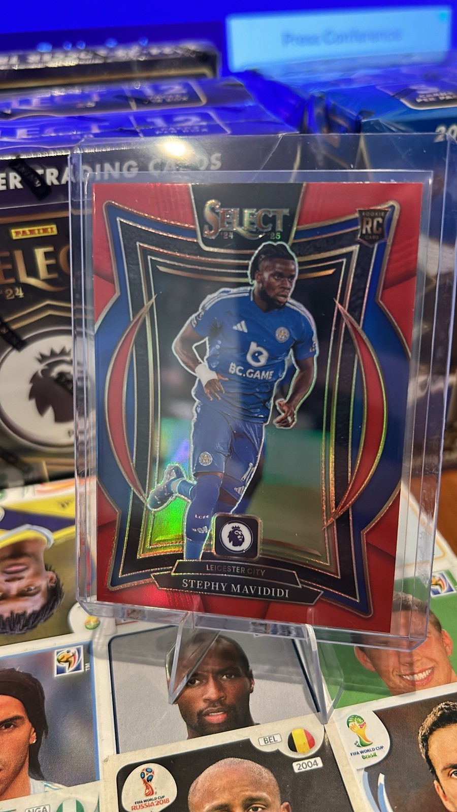 Stephy Mavididi RC Red Prizm - 2024/25 Select EPL - Leicester City